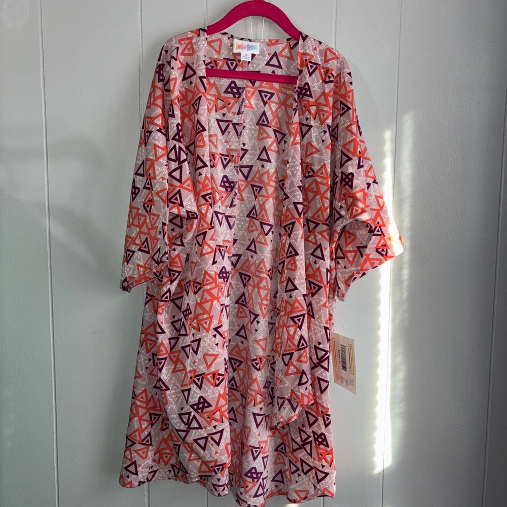 LuLaRoe KIDS Colorful Geometric Pattern Kimono‎